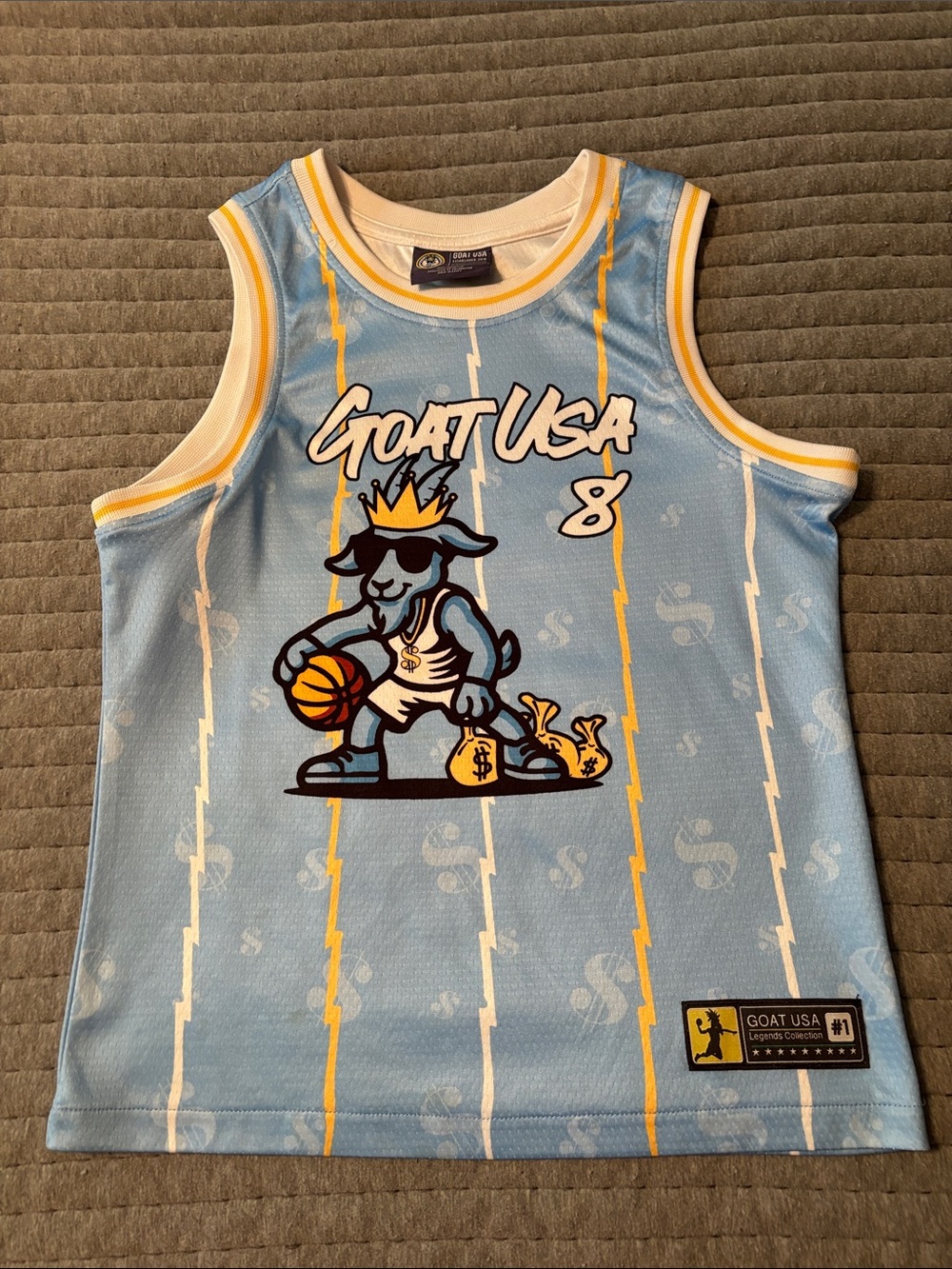 Goat USA basketball jersey